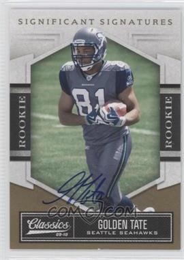 2010 Panini Classics - [Base] - Significant Signatures Gold #145 - Rookie - Golden Tate /299