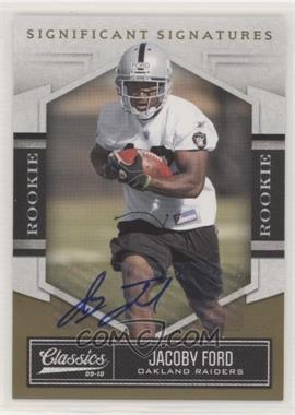2010 Panini Classics - [Base] - Significant Signatures Gold #146 - Rookie - Jacoby Ford /499