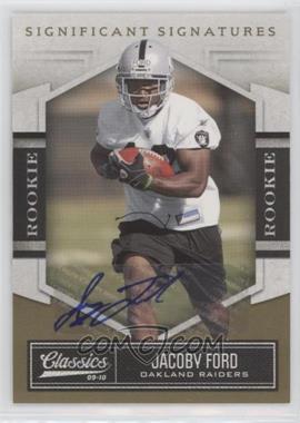 2010 Panini Classics - [Base] - Significant Signatures Gold #146 - Rookie - Jacoby Ford /499