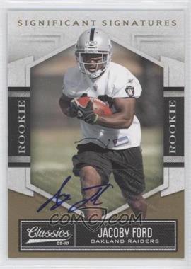 2010 Panini Classics - [Base] - Significant Signatures Gold #146 - Rookie - Jacoby Ford /499