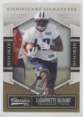 2010 Panini Classics - [Base] - Significant Signatures Gold #166 - Rookie - LeGarrette Blount /499