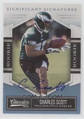 2010 Panini Classics - [Base] - Significant Signatures Platinum #120 - Rookie - Charles Scott /25