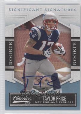 2010 Panini Classics - [Base] - Significant Signatures Platinum #194 - Rookie - Taylor Price /25