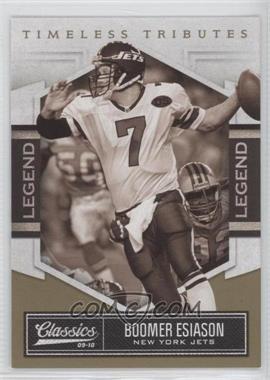 2010 Panini Classics - [Base] - Timeless Tributes Gold #205 - Legend - Boomer Esiason /50