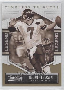 2010 Panini Classics - [Base] - Timeless Tributes Gold #205 - Legend - Boomer Esiason /50