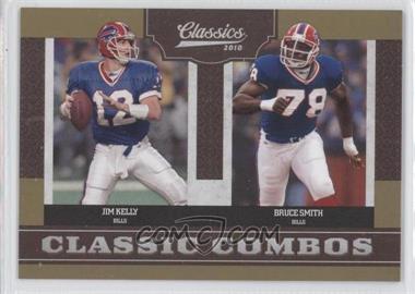 2010 Panini Classics - Classic Combos - Gold #1 - Jim Kelly, Bruce Smith /100