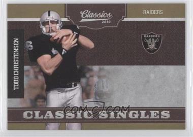 2010 Panini Classics - Classic Singles - Gold #22 - Todd Christensen /100