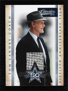 2010 Panini Classics - Dallas Cowboys 50th Anniversary Team - Materials #29 - Tom Landry /50