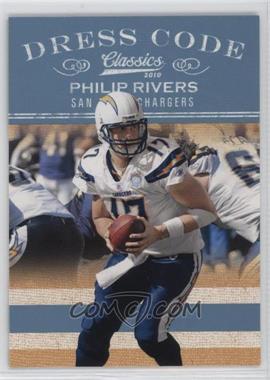 2010 Panini Classics - Dress Code - Platinum #10 - Philip Rivers /25