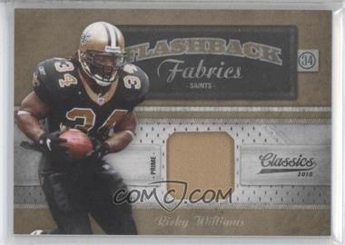 2010 Panini Classics - Flashback Fabrics - Prime #3 - Ricky Williams /200