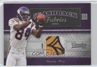 2010 Panini Classics - Flashback Fabrics - Prime #4 - Randy Moss /200