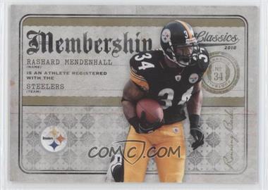 2010 Panini Classics - Membership - Gold #1 - Rashard Mendenhall /100