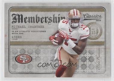 2010 Panini Classics - Membership - Gold #24 - Michael Crabtree /100