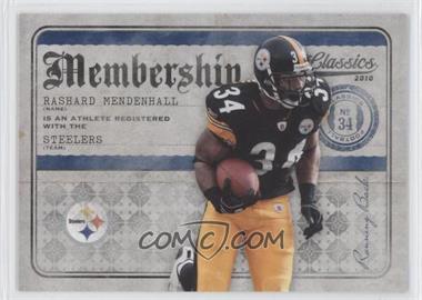 2010 Panini Classics - Membership #1 - Rashard Mendenhall