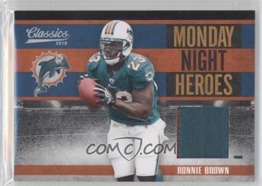 2010 Panini Classics - Monday Night Heroes - Jerseys Prime #3 - Ronnie Brown /50