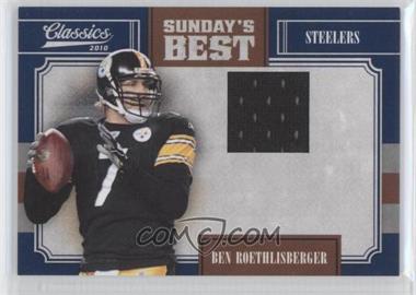 2010 Panini Classics - Sunday's Best - Jerseys #24 - Ben Roethlisberger /299