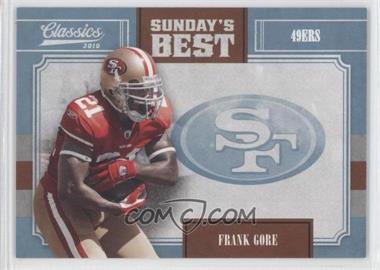 2010 Panini Classics - Sunday's Best - Platinum #17 - Frank Gore /25