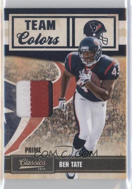 2010 Panini Classics - Team Colors - Materials Prime #11 - Ben Tate /50