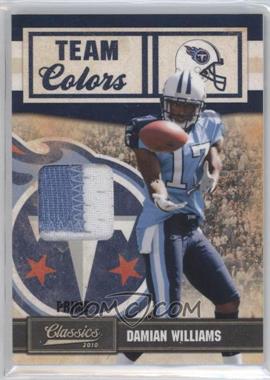 2010 Panini Classics - Team Colors - Materials Prime #15 - Damian Williams /50