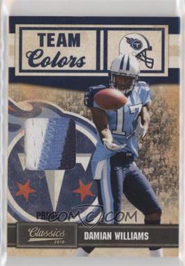 2010 Panini Classics - Team Colors - Materials Prime #15 - Damian Williams /50