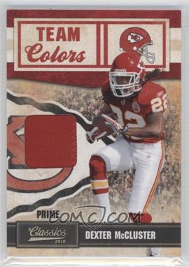 2010 Panini Classics - Team Colors - Materials Prime #17 - Dexter McCluster /50