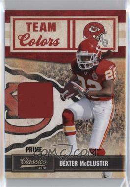 2010 Panini Classics - Team Colors - Materials Prime #17 - Dexter McCluster /50