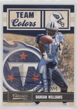 2010 Panini Classics - Team Colors - Signatures #15 - Damian Williams /25