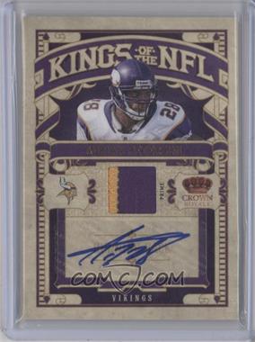 2010 Panini Crown Royale - Kings of the NFL - Signature Materials Prime #2 - Adrian Peterson /10