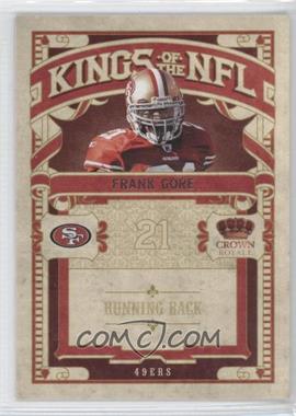 2010 Panini Crown Royale - Kings of the NFL #8 - Frank Gore