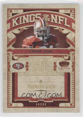 2010 Panini Crown Royale - Kings of the NFL #8 - Frank Gore