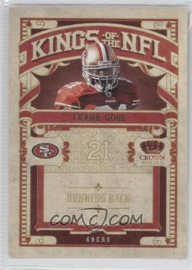 2010 Panini Crown Royale - Kings of the NFL #8 - Frank Gore