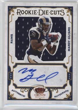 2010 Panini Crown Royale - RPS Rookie Die-Cuts Materials Signatures #24 - Mardy Gilyard /50