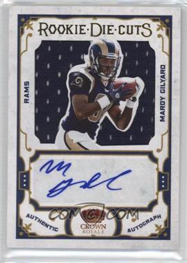2010 Panini Crown Royale - RPS Rookie Die-Cuts Materials Signatures #24 - Mardy Gilyard /50