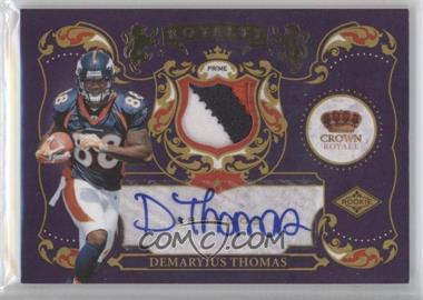 2010 Panini Crown Royale - Rookie Royalty - Materials Prime Signatures #23 - Demaryius Thomas /25