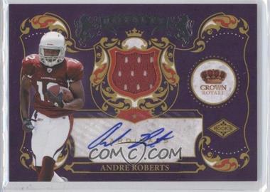 2010 Panini Crown Royale - Rookie Royalty - Materials Signatures #4 - Andre Roberts /50