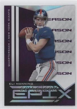 2010 Panini Epix - Epix - Season Purple #60 - Eli Manning