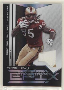 2010 Panini Epix - Epix - Threads Black Jerseys Prime #39 - Vernon Davis /50