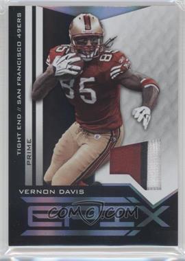 2010 Panini Epix - Epix - Threads Black Jerseys Prime #39 - Vernon Davis /50