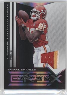 2010 Panini Epix - Epix - Threads Black Jerseys Prime #76 - Jamaal Charles /50