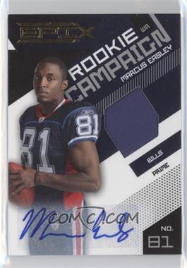 2010 Panini Epix - Rookie Campaign Materials - Prime Signatures #35 - Marcus Easley /25