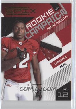 2010 Panini Epix - Rookie Campaign Materials - Prime #27 - Andre Roberts /50