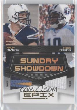 2010 Panini Epix - Sunday Showdown Materials - Prime #8 - Vince Young, Philip Rivers /50