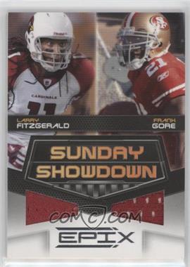 2010 Panini Epix - Sunday Showdown Materials #10 - Frank Gore, Larry Fitzgerald /200