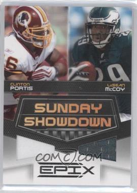 2010 Panini Epix - Sunday Showdown Materials #14 - Clinton Portis, LeSean McCoy /200