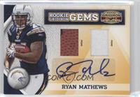 Rookie Gridiron Gems - Ryan Mathews #/15