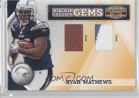 Rookie Gridiron Gems - Ryan Mathews #/50