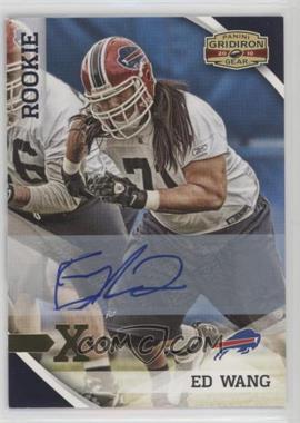 2010 Panini Gridiron Gear - [Base] - Gold X's Signatures #190 - Rookie - Ed Wang /99