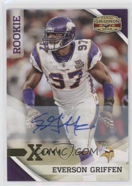 2010 Panini Gridiron Gear - [Base] - Gold X's Signatures #191 - Rookie - Everson Griffen /299