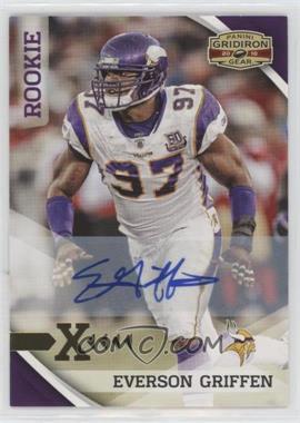 2010 Panini Gridiron Gear - [Base] - Gold X's Signatures #191 - Rookie - Everson Griffen /299