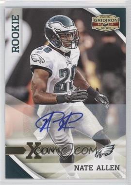 2010 Panini Gridiron Gear - [Base] - Gold X's Signatures #228 - Rookie - Nate Allen /299